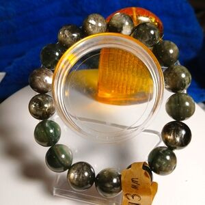 Green Mica (Lepidolite)Chunky 13mm Bracelet